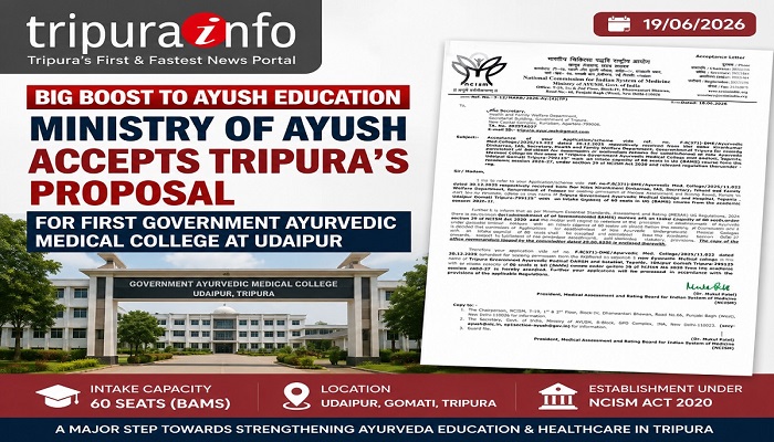Ministry of AYUSH Accepts Tripura’s Proposal
