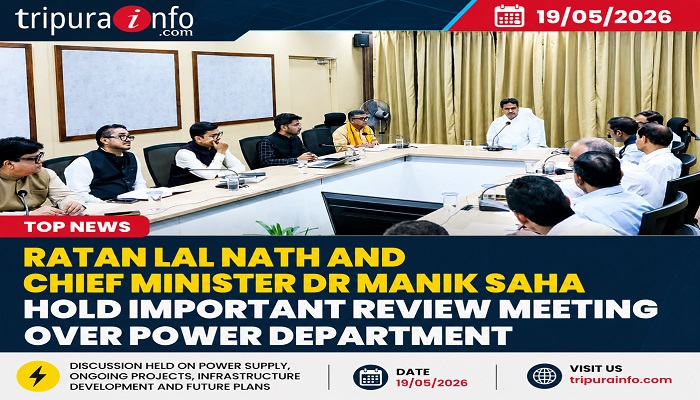 Ratan Lal Nath and chief minister Dr Manik Saha hold important review meeting over power department