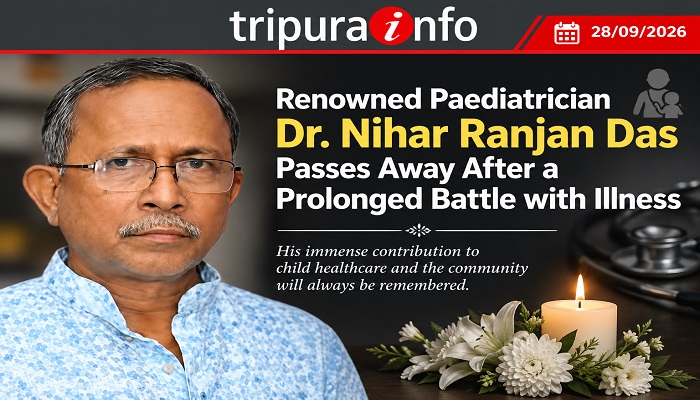 Renowned Paediatrician Dr. Nihar Ranjan Das Passes Away After a Prolonged Battle with Illness