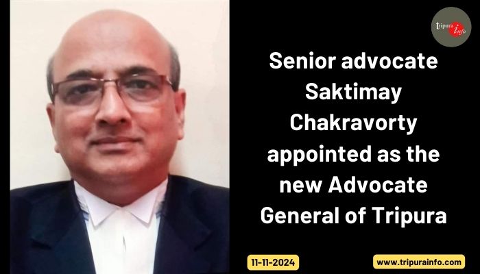 Senior advocate Saktimay Chakravorty appointed as the new Advocate General of Tripura