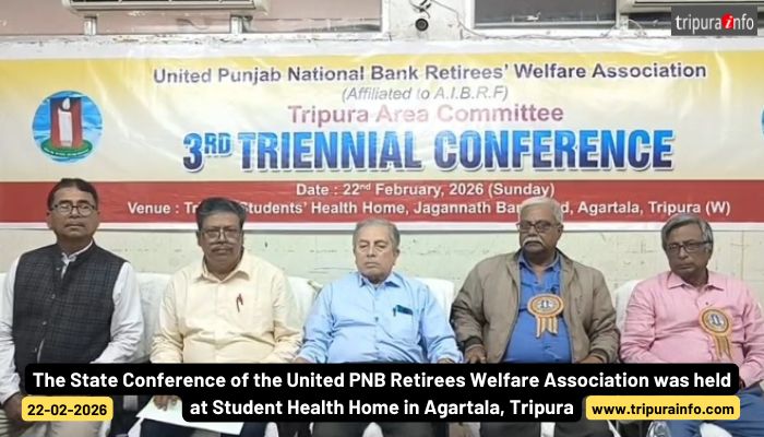The State Conference of the United PNB Retirees Welfare Association was held at Student Health Home in Agartala, Tripura