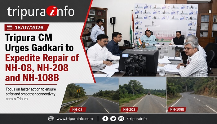Tripura CM Urges Gadkari to Expedite Repair of NH-08, NH-208 and NH-108B