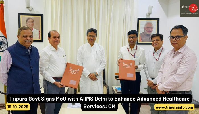 Tripura Govt Signs MoU with AIIMS Delhi to Enhance Advanced Healthcare Services: CM