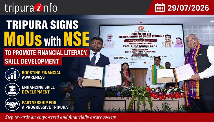 Tripura signs MoUs with NSE to promote financial literacy, skill development