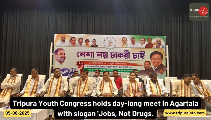 Tripura Youth Congress holds day-long meet in Agartala with slogan 