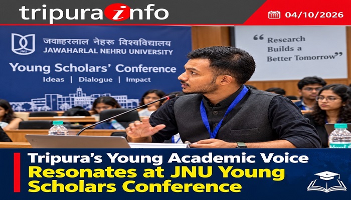 Tripura’s Young Academic Voice Resonates at JNU Young Scholars Conference