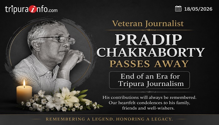 Veteran Journalist Pradip Chakraborty Passes Away, End of an Era for Tripura Journalism