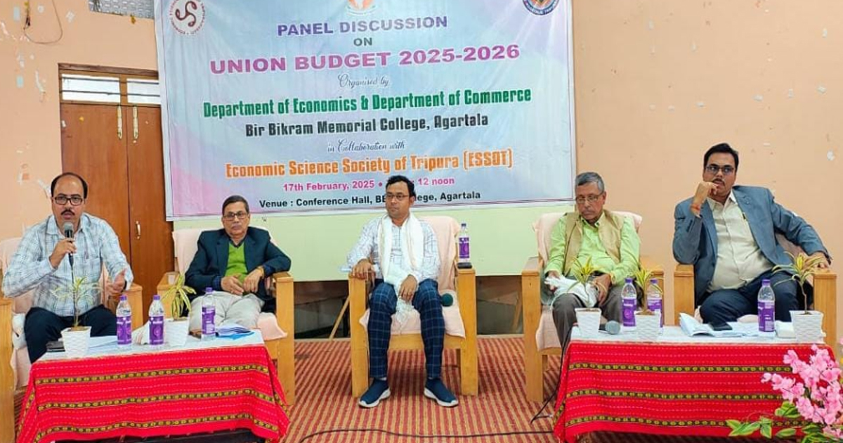 Panel discussion on union budget-2025-2026 held in BBMC college , positive  response from students